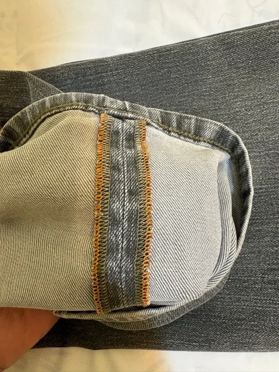 Hugo Boss BOSS Gray Denim Jeans Men’s 36x36 Slim Straight Washed Designer Pants - Picture 8 of 13